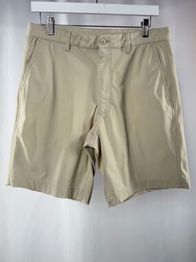 FootJoy Mens Performance Golf Stretch Chino Shorts in Light Tan Size‎ 32